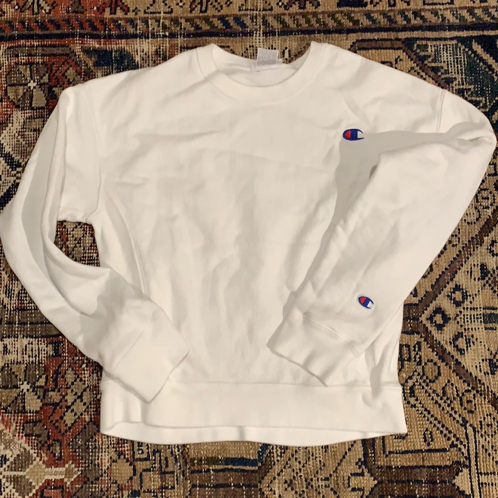 Champion Women’s Reverse Weave Sweatshirt White M